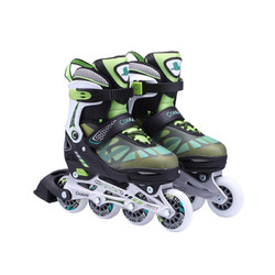 美洲狮儿童溜冰鞋套装可调男女成人直排轮滑鞋旱冰鞋滑冰鞋