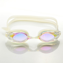 捷佳专业游泳眼镜装备电镀大框平光游泳镜 防水防雾泳镜男女通用