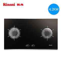 Rinnai/林内 RB-2E01L 莲花火燃气灶双灶嵌入式天然气灶台式家用