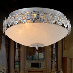 金达 欧式美式全铜吸顶灯卧室灯 客厅水晶灯 复古全铜吸顶灯