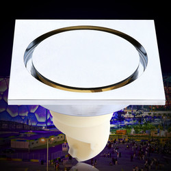 潜水艇防臭地漏精铜卫生间下水道干湿通用大排量防臭内芯隐形地漏