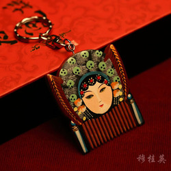 白象 京剧脸谱钥匙扣 中国风纪念品特色小礼品 送老外的出国礼物