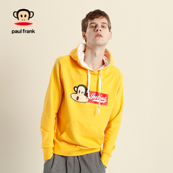 Paul Frank/大嘴猴春夏季设计师款男士印花长袖连帽休闲套头卫衣