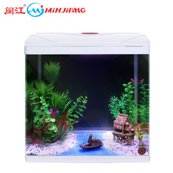 闽江小鱼缸玻璃迷你桌面金鱼缸龟缸创意造景家用办公小型水族箱