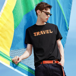 马克华菲T恤男 2018夏季新款半袖男士印花圆领衣服情侣短袖韩版潮