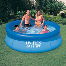 intex充气游泳池宝宝小孩加厚鱼池儿童水池家用成人超大号泳池