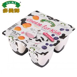 德国进口奶酪 多美鲜儿童奶酪芒果味/蓝莓味85g*4杯 芝士补钙零食