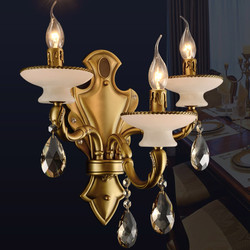金达 欧式奢华时尚水晶壁灯 客厅床头卧室镜前灯具灯饰