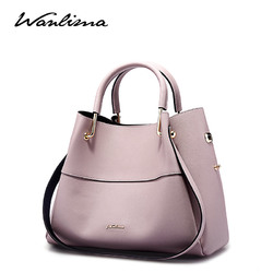 Wanlima/万里马女包手提包时尚潮流新款女士真皮包包单肩斜挎包大