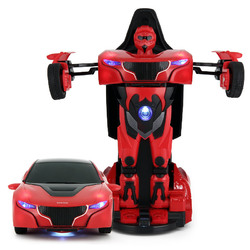 星辉rastar变形机器人变形汽车模型带声光RS战警变形金刚儿童玩具