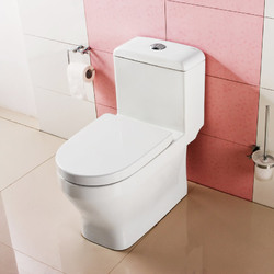 惠达卫浴成人家用节水大口径静音马桶连体纳米陶瓷坐便器6152