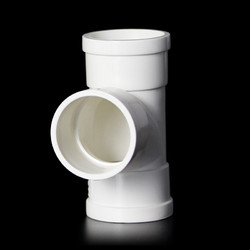 中财PVC-U排水管下水管管件 排水配件 顺水三通等径三通dn40dn200