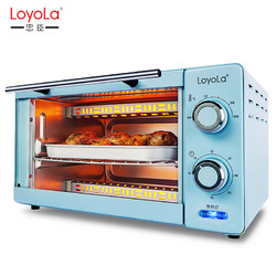 Loyola/忠臣 LO-11L烤箱家用 迷你 多功能电烤箱 烘焙蛋糕小烤箱