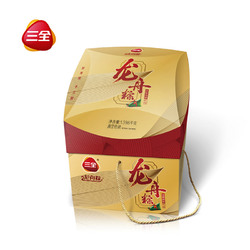 三全龙舟粽浓情团圆礼粽1398g 真空包装端午礼粽.