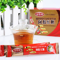 金怡神阿胶红糖红枣枸杞茶广西甘蔗女生大姨妈红糖颗粒月经小袋装