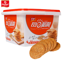 华美食品 粗粮饼早餐食品每日粗粮饼干休闲零食大礼包700g