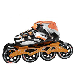 美洲狮速滑轮滑鞋竞速鞋成人溜冰鞋儿童碳纤直排大轮旱冰鞋冰刀鞋