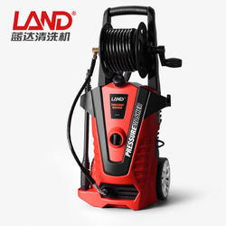 LAND高压洗车机家用全自动220V清洗机全铜刷车泵便捷神器自吸水枪