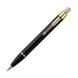 parker派克钢笔IM纯黑丽雅金夹原子笔商务送礼签字笔圆珠笔油性笔