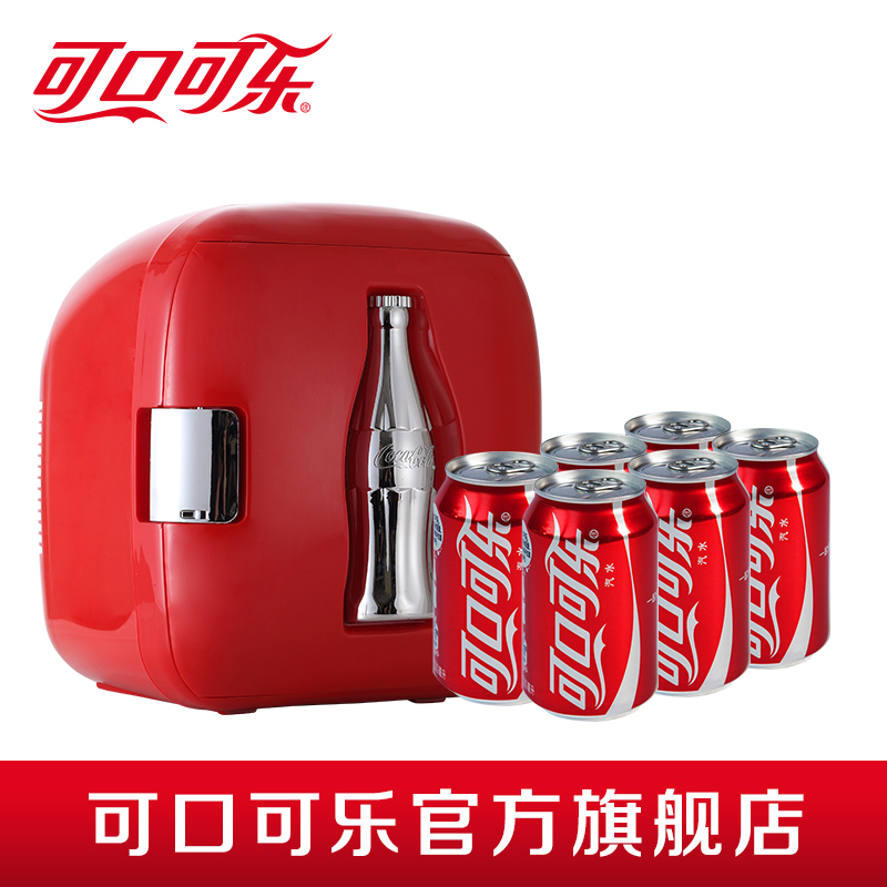可口可乐车载家用冰箱7L  制冷制热 + 汽水6瓶（饮料包装随机）