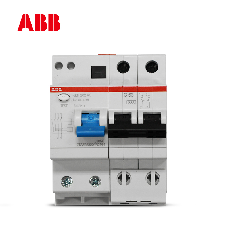 ABB 断路器 漏电保护器 GSH200系列 漏电开关总闸电闸2P 63A