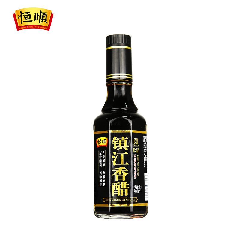 恒顺镇江珍品香醋300ml 纯粮酿造食醋 调味品固态发酵 镇江特产