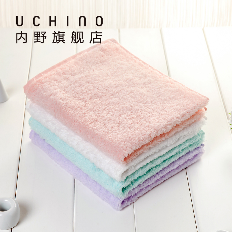 内野婴儿儿童棉花糖小毛巾纯棉洗脸巾成人吸水全棉方巾家用宝宝巾