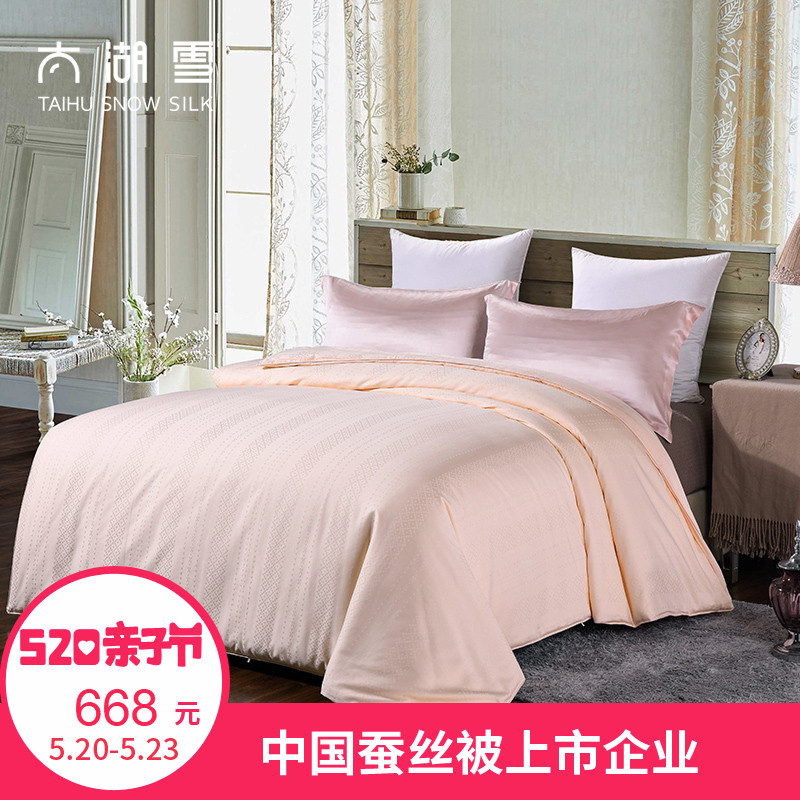 太湖雪 优等品蚕丝被100%桑蚕长丝夏凉空调被 【雅柔型/净重1斤】