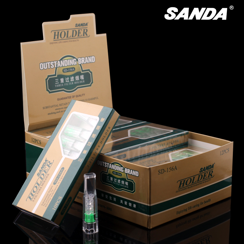 微孔颗粒三重过滤 Sanda三达 一次性抛弃型烟嘴 120个装过滤器