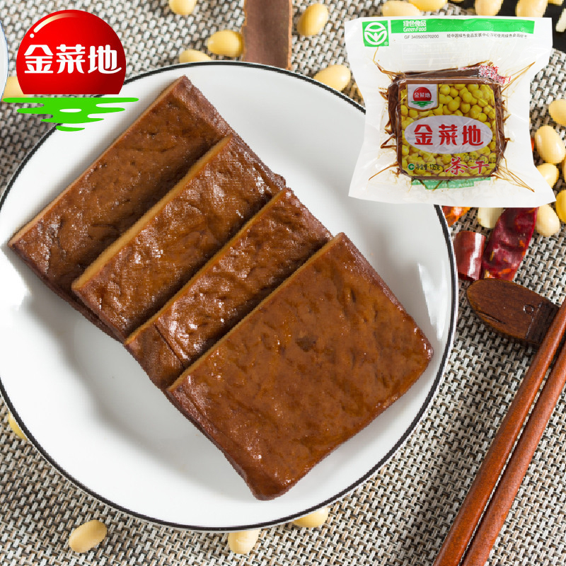 金菜地135g手撕豆干豆腐干小包装零食炒菜方便速食安徽特产手工制