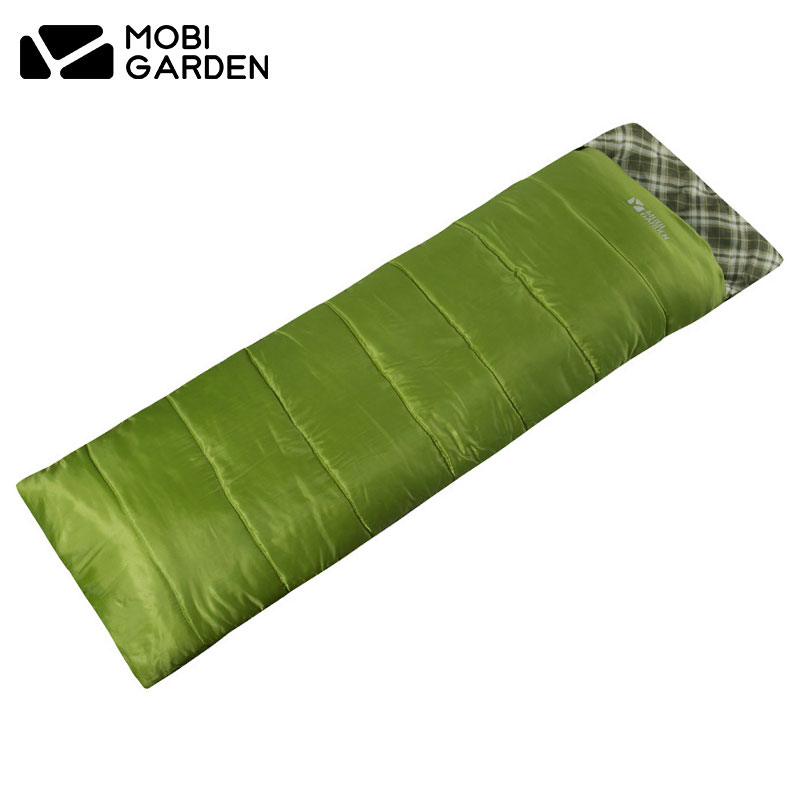 牧高笛户外 登山露营保暖防寒信封式中空棉双人可拼接春秋睡袋QY