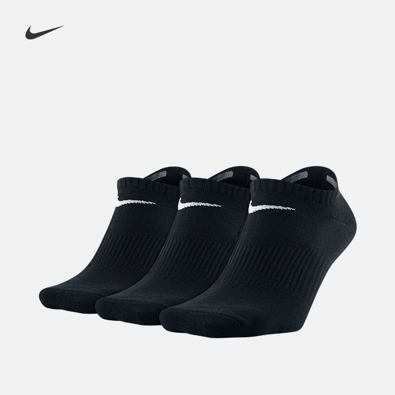 Nike 耐克官方 NIKE LIGHTWEIGHT NO-SHOW 运动袜（3 双） SX4705