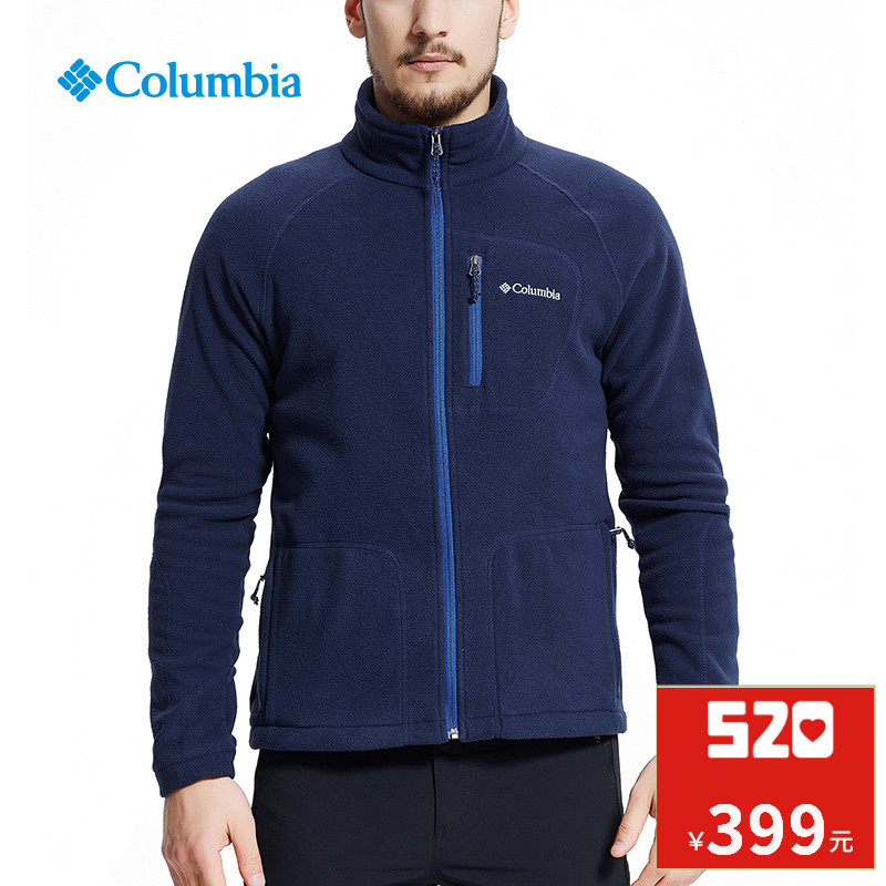 Columbia/哥伦比亚户外18春夏新品男款保暖抓绒衣AE3039