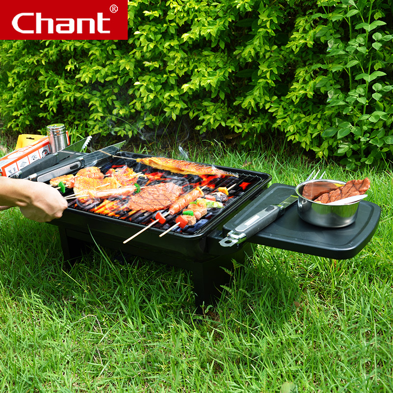 Chant/长青 烧烤炉户外 便携大号加厚木炭烧烤架 野外烧烤烤炉