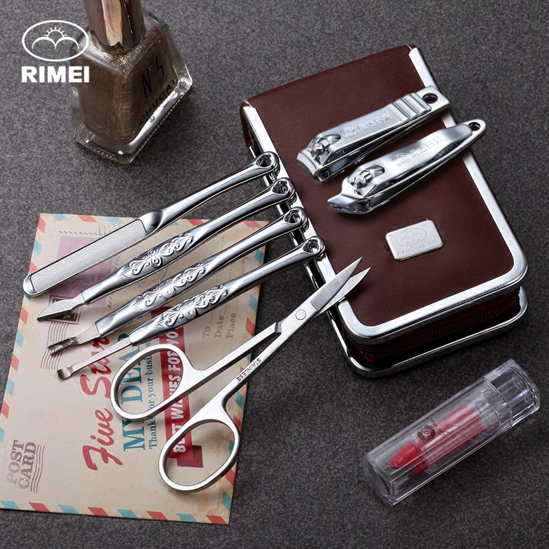 金达日美指甲刀指甲剪七件套指甲钳刮刀眉毛夹修指甲美容工具套装
