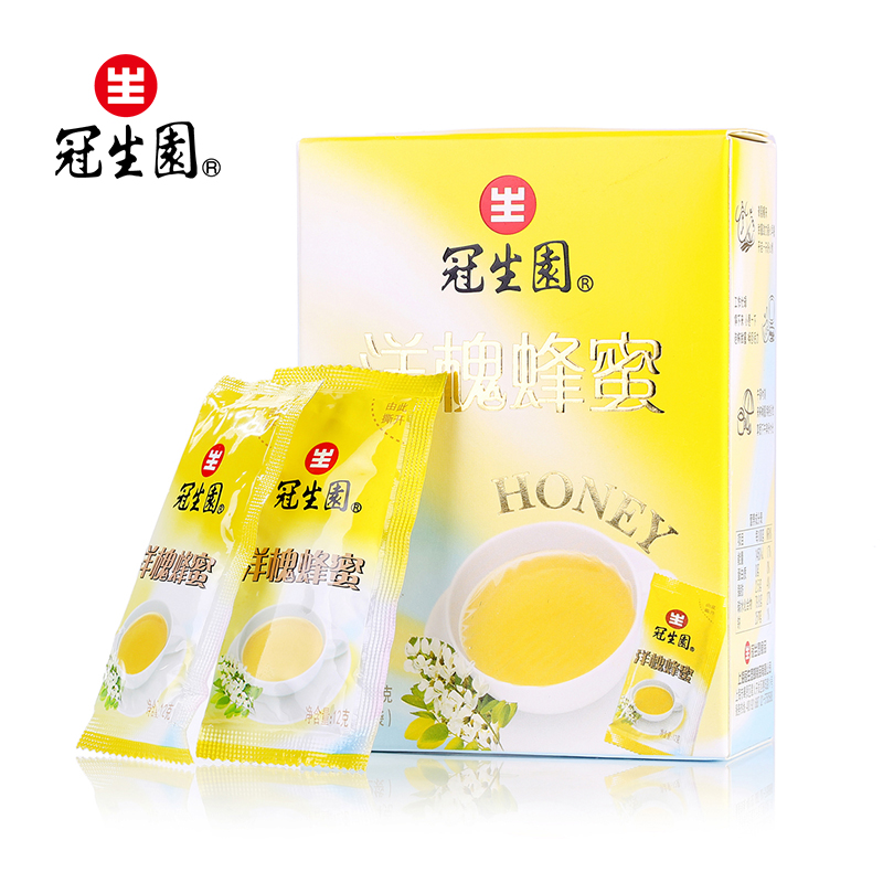 冠生园 便携袋装洋槐蜂蜜 12袋/盒 农家自产原材