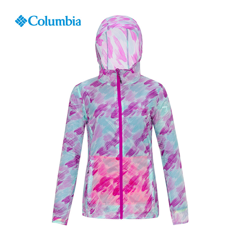 Columbia哥伦比亚女款防泼水可打包皮肤风衣PL2358
