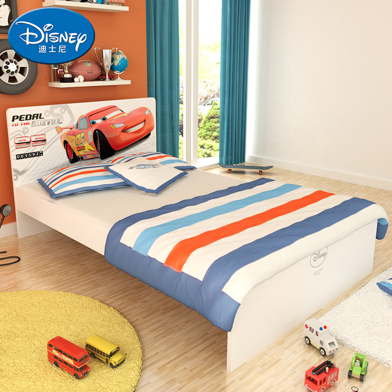迪士尼儿童床男孩女单人床 卧室小孩床卡通床儿童床 1.2/1.5米