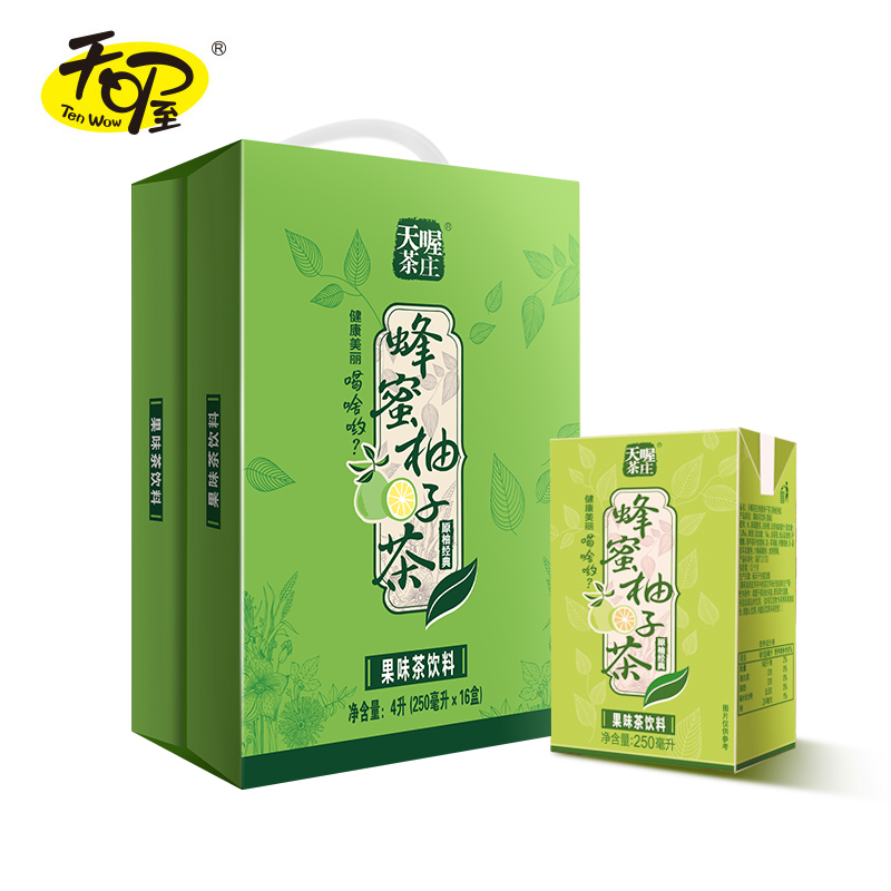 【天喔】蜂蜜柚子茶250ml*16盒 饮料整箱批发夏季饮品果味饮料N