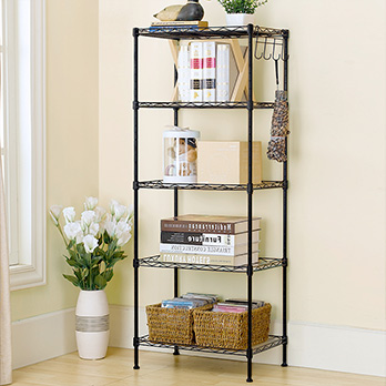 溢彩年华厨房置物架多层落地收纳架储物架客厅浴室金属整理杂物架