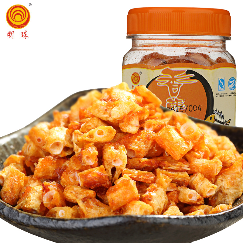 明珠香酥鱼排鱼骨头休闲小吃办公室即食零食香酥排50克