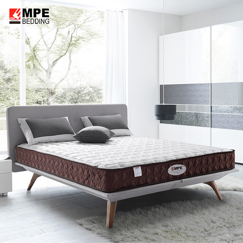 MPE乳胶床垫1.5m床席梦思软硬适中成人独立弹簧双人1.8米静音床垫